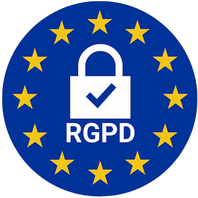 Badge de conformité RGPD